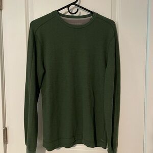 Banana Republic Forest Green Waffle-Knit Top